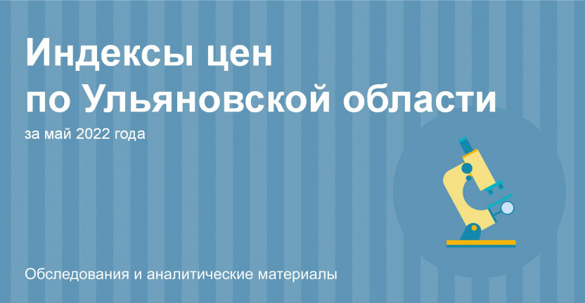 Индексы цен по Ульяновской области в мае 2022 года